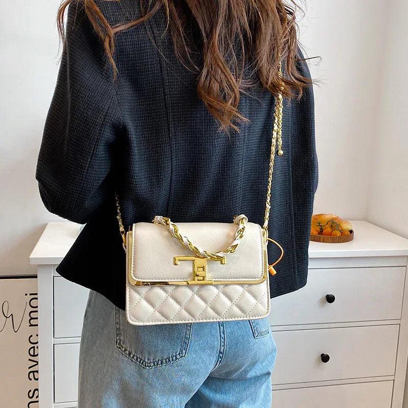 Diamond Chain Handbag Elegant Graceful Shoulder Bag - DanaFashionstore
