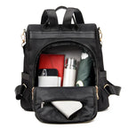 Fashion Simple Solid Color Three-purpose Anti-theft Backpack Outdoor - DanaFashionstore