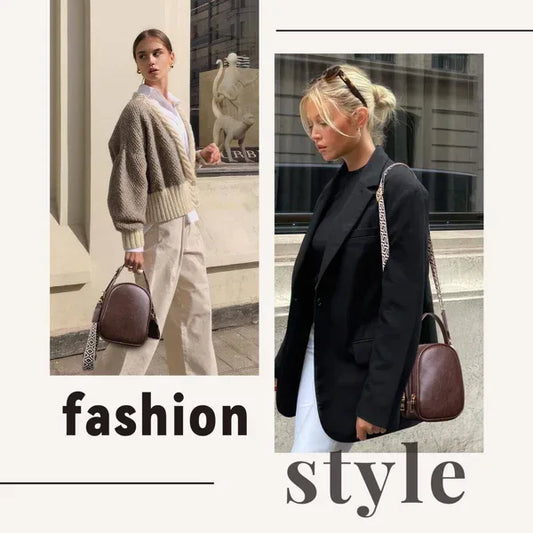 Small Crossbody Bag For Women With Handle And Adjustable Strap, Cell Phone Purse Cross Body With 2 Zipper Pockets-Coffee - DanaFashionstore