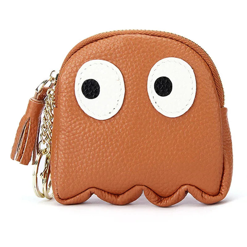 Genuine Leather Coin Purse Mini Cute Cowhide Coin Bag - DanaFashionstore