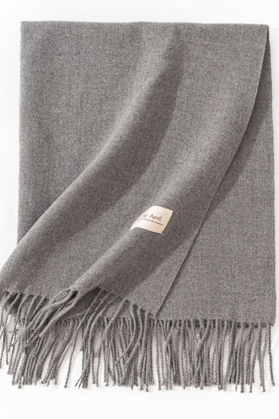 Pure Color Artificial Cashmere Scarf Women's Winter High-grade Shawl