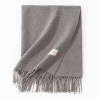 Pure Color Artificial Cashmere Scarf Women's Winter High-grade Shawl - DanaFashionstore