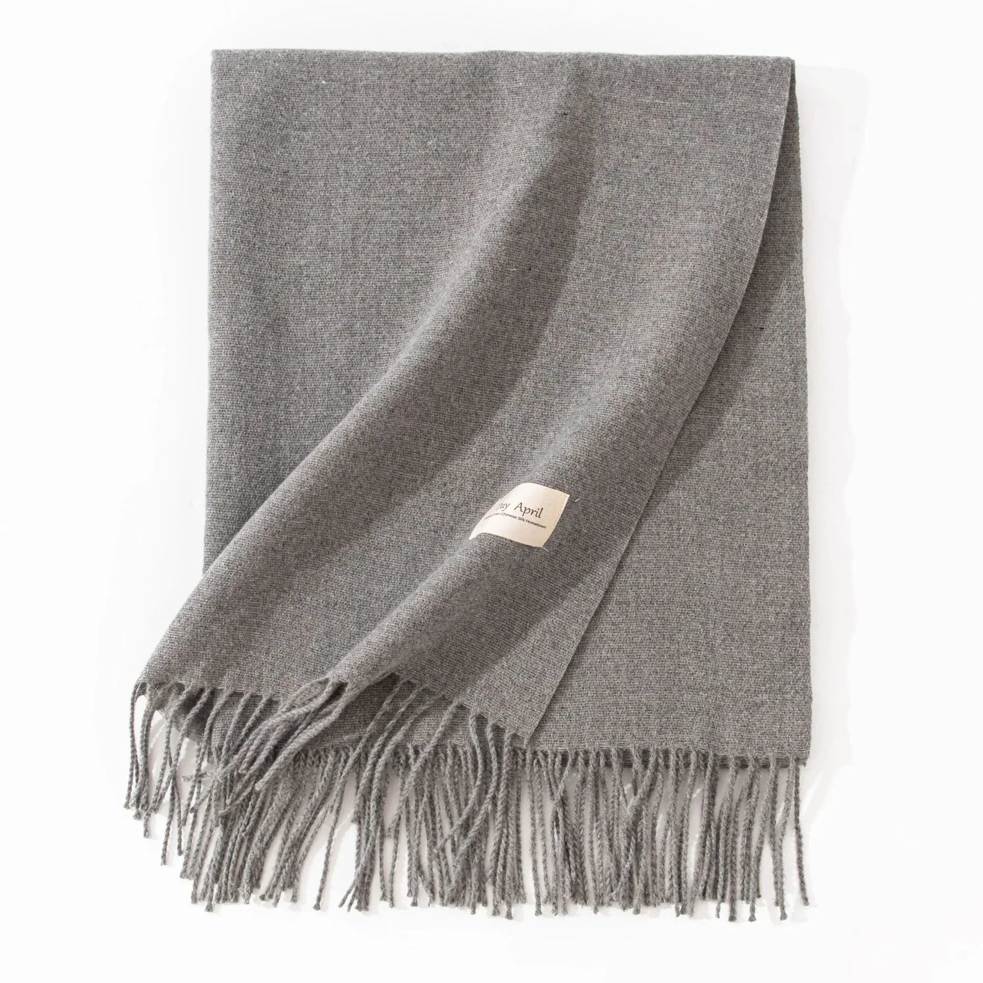 Pure Color Artificial Cashmere Scarf Women's Winter High-grade Shawl - DanaFashionstore