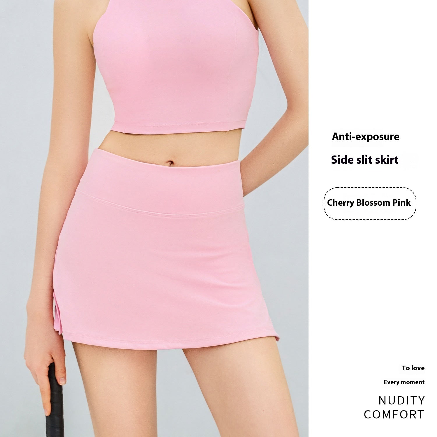 Anti-exposure Fake Two-piece Sports Mini Short Culottes - Dana Fashion