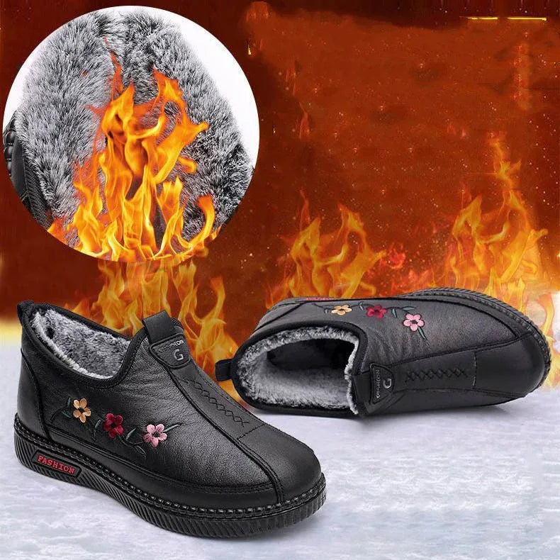 Middle-aged And Elderly Cotton Shoes With Velvet Thickening - DanaFashionstore