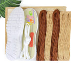 Hand Woven Sandals Hollow Crochet Breathable Shoe Material Pack - DanaFashionstore