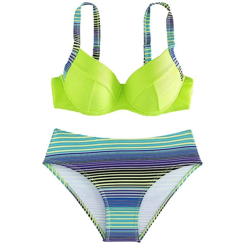 Printed Sexy Halter Bikini Women's Fashion Split - DanaFashionstore