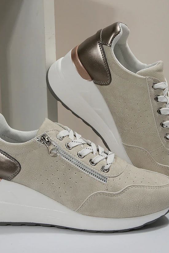 Burnt platform sneakers - DanaFashionstore