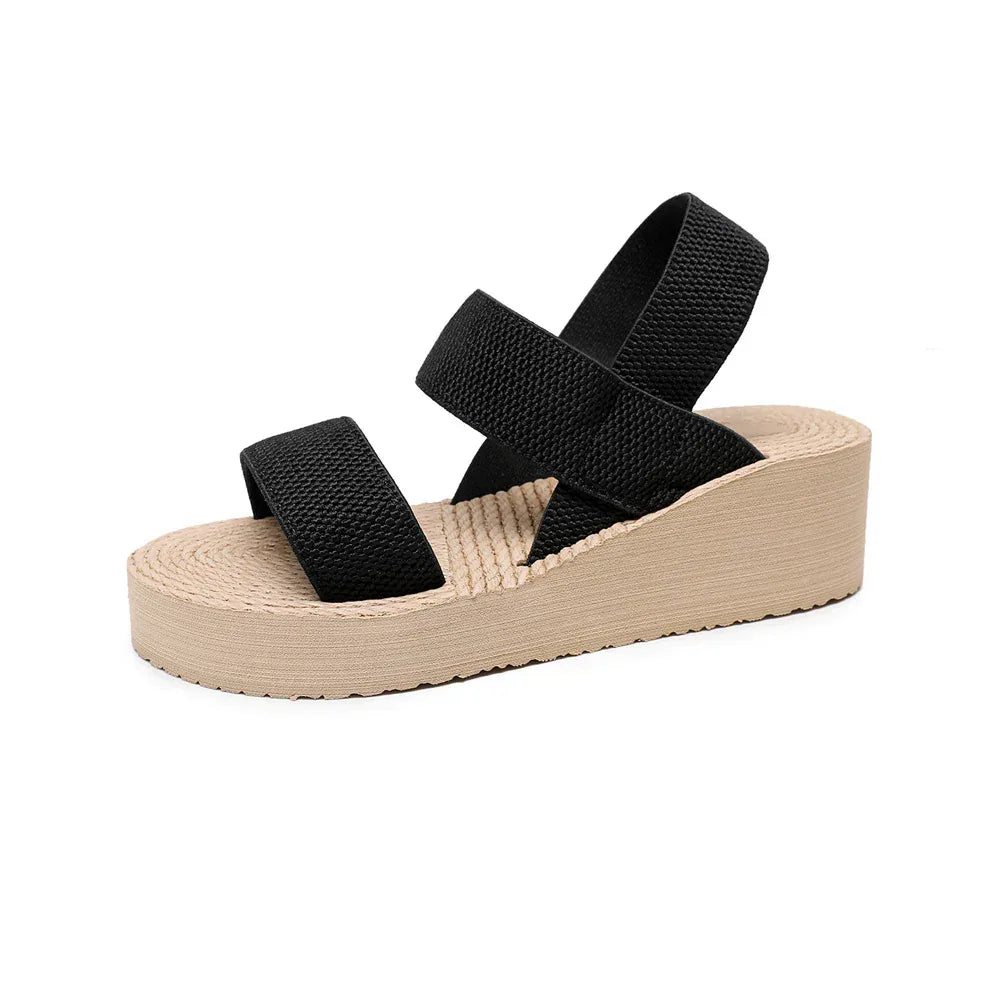 Women's New Fashion Cross Strap Ins Trendy Thick Sole Roman Shoes - DanaFashionstore