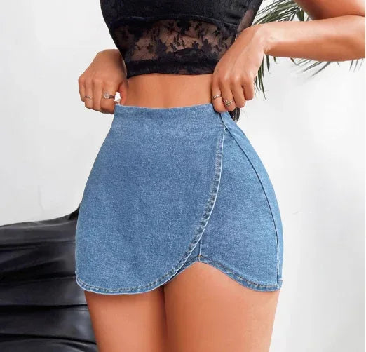 Slim-fit Denim Skirt Shorts For Women - DanaFashionstore