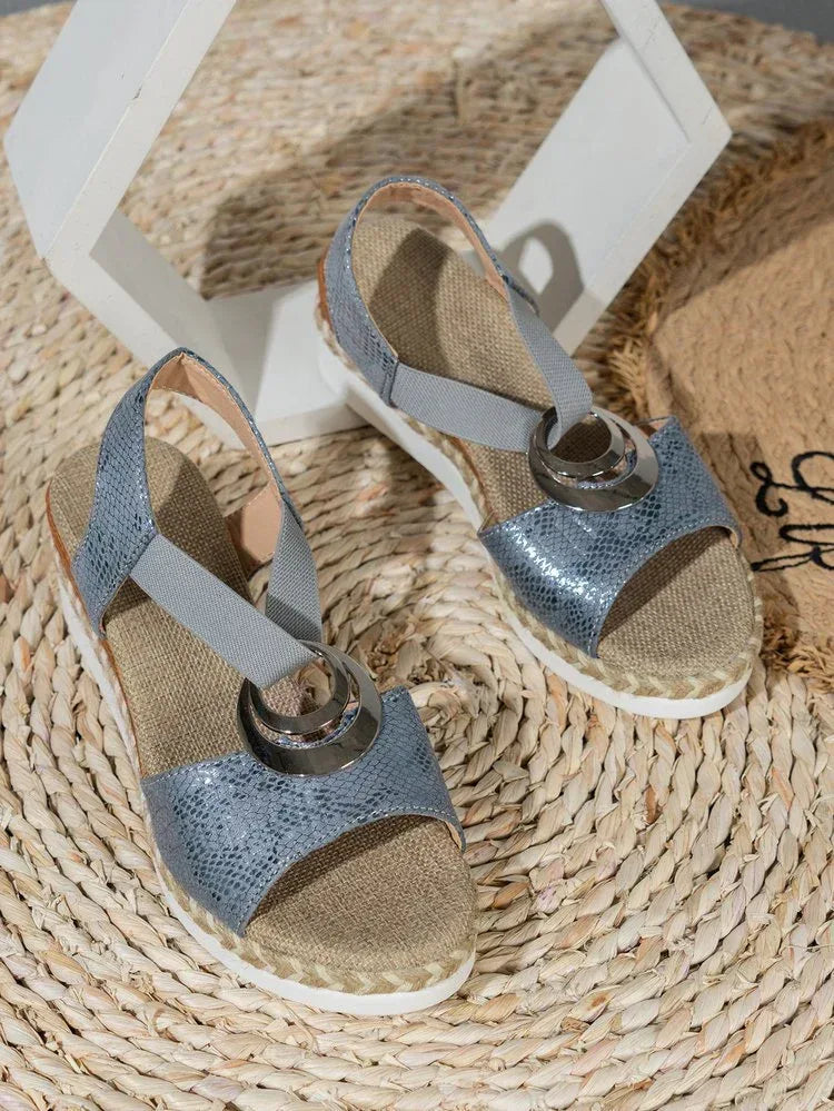 Women's Summer New Hemp Rope Wedge Light Bottom Peep Toe Sandals - DanaFashionstore