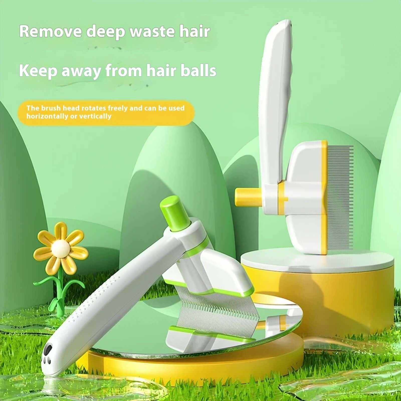 Cat Comb Tie Removal Floating Hair Magic Long Hair Pet Self-Cleaning Row Dog Cat Comb Grooming Supplies Flea Removal Brush Pets Products $11.07 Dana Fashion Color: Flea Comb Large Size Toys & Hobbies Overview: 1. Ease of Use: The cat comb is designed for