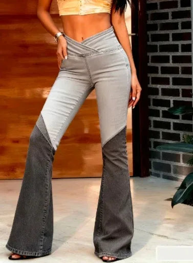 Slim-fit Flared Casual Jeans - DanaFashionstore