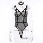 See-through Body Shaping Seduction Lace Mesh Jumpsuit - DanaFashionstore