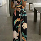 Fashion One-Shoulder Print Jumpsuit 2026 - Temperament Party Jumpsuit - DanaFashionstore