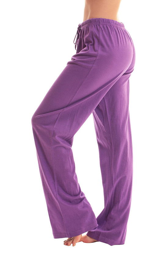 Drawstring Plaid Print Trousers Casual Loose Sports Home Pants Women