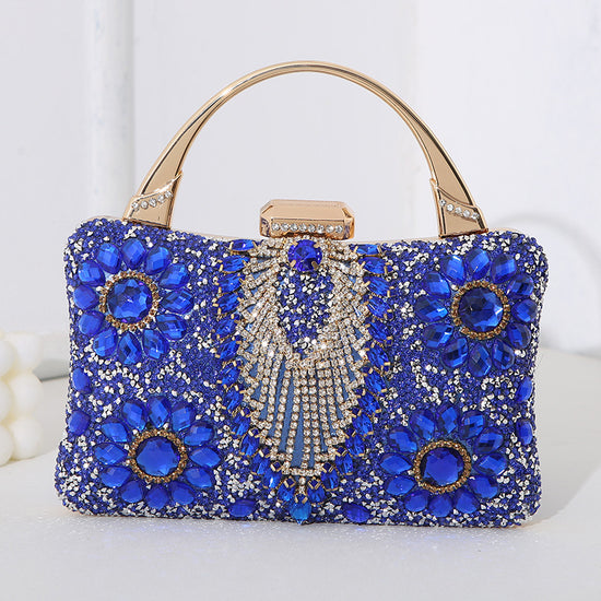 New Metal Handheld Handmade Diamond Inlaid Dinner Bag - Dana Fashion