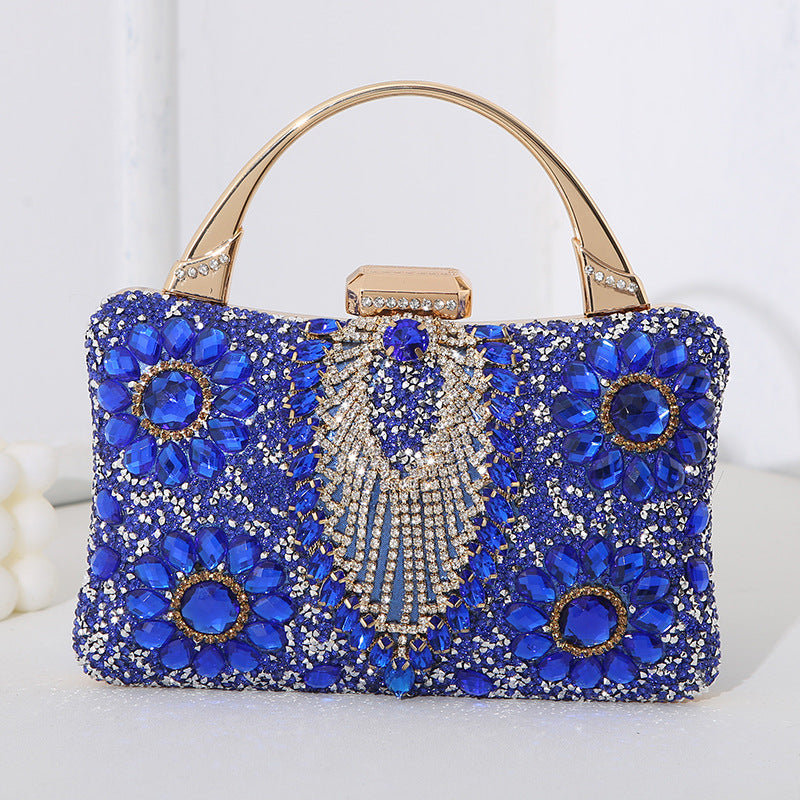 New Metal Handheld Handmade Diamond Inlaid Dinner Bag - Dana Fashion