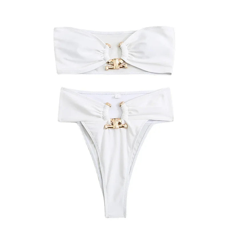 Women's Bandeau Split Swimsuit Bikini - DanaFashionstore