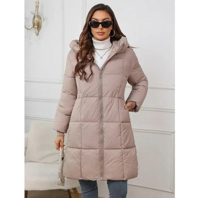 Women's Design Hooded Mid-Length Thickened Coat 2026 - Winter Jacket - DanaFashionstore