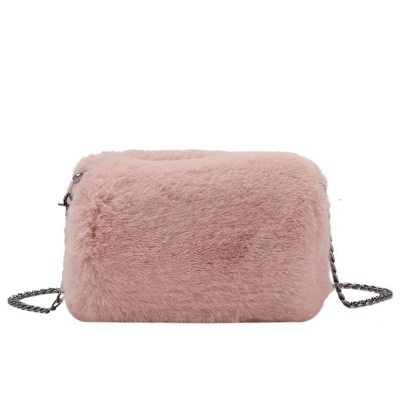 Women's Fashion Plush Chain Shoulder Bag - Dana Fashion