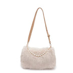 Autumn And Winter Fashion Shoulder Bags Pearl Chain Crossbody Bag Versatile Commuting Armpit Plush Female Bag - DanaFashionstore