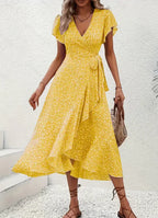 Fashion Floral Short Sleeve Dress Women 2026 - Summer Casual Dress - DanaFashionstore