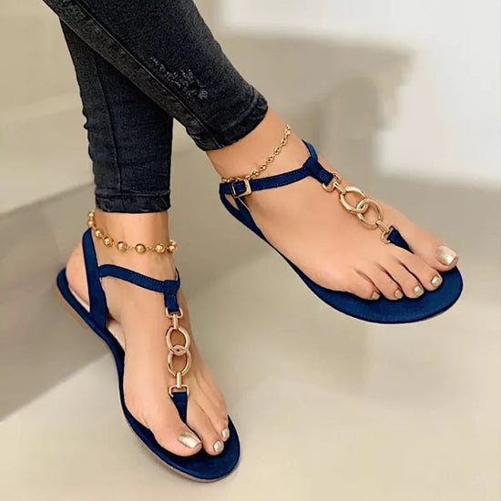 Toe flat sandals