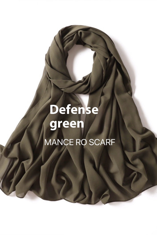 Pure Color Pearl Chiffon Scarf Headcloth Veil Chiffon Scarf