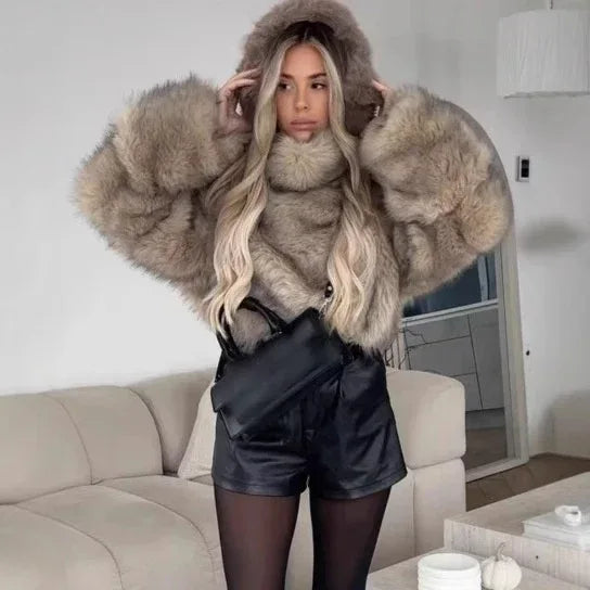 Women's Artificial Fur Fashion Baggy Coat 2026 - Oversized Winter Jacket - DanaFashionstore