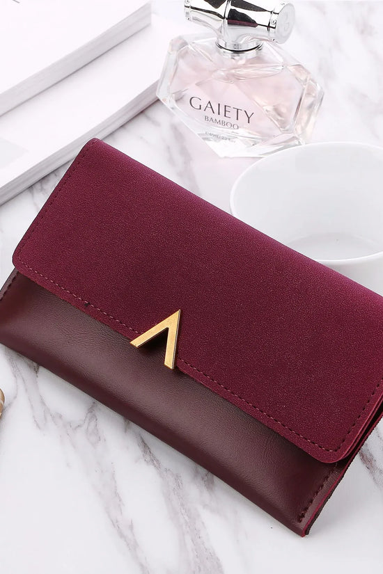 Frosted Color Matching 30 Off Long Ladies Wallet - DanaFashionstore