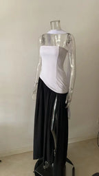 Color Matching Tube Top Dress 2026 - Sexy Off-Shoulder Summer Dress - DanaFashionstore