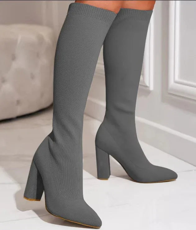 Women's Fashion Personalized Solid Color Boots - DanaFashionstore
