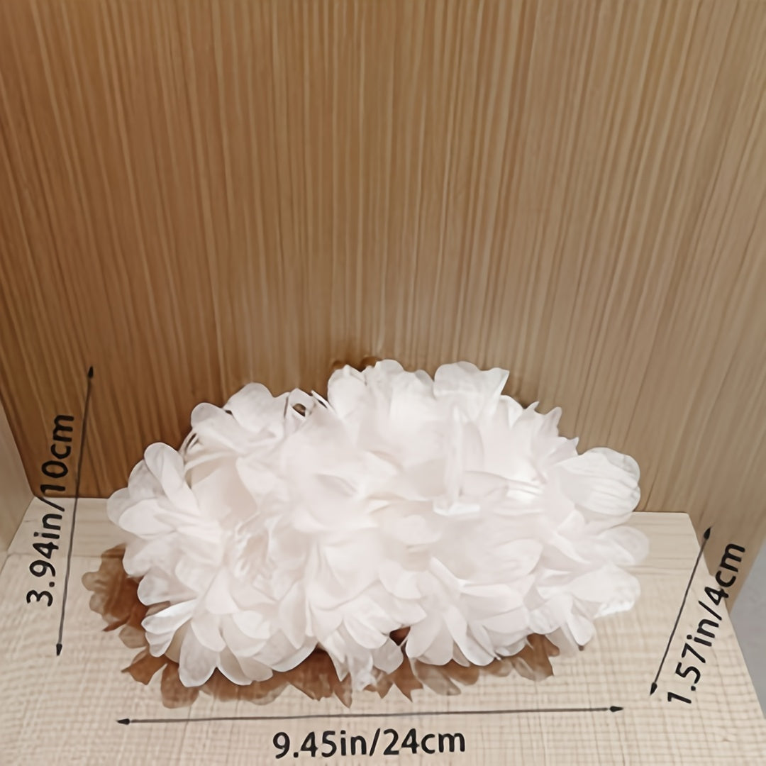 Women's Floral Satin Small Purse, Ladies Dinner Clutch Ladies Rose Clutch Wedding Prom Party Bag With Chain--Selling On Temu Is Prohibited - Dana Fashion