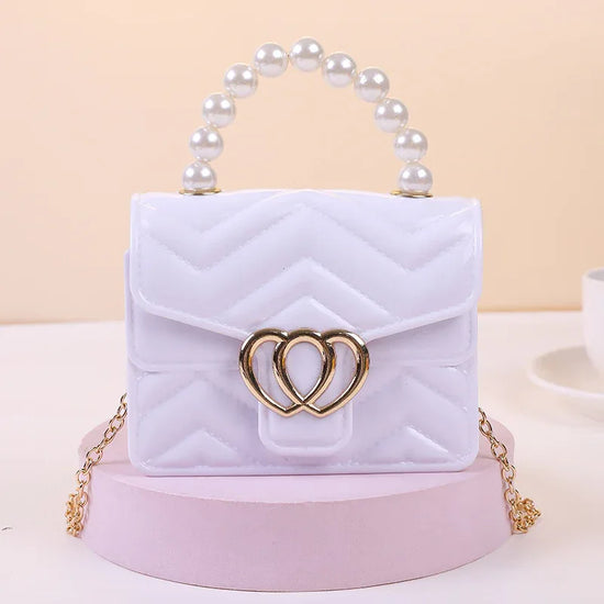 One Shoulder Messenger Mini Chain Key Pearl Jelly Bag - DanaFashionstore