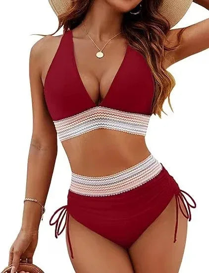 Fashion Women's High Waist Bikini Split Suit - DanaFashionstore