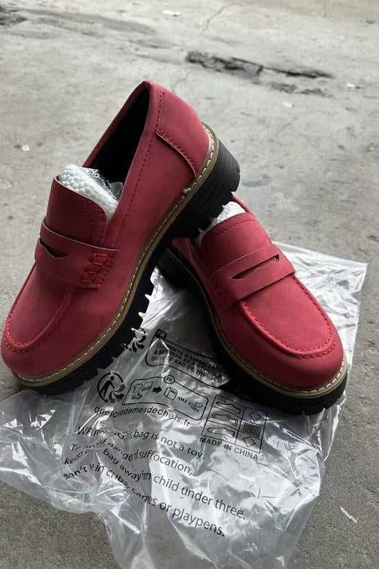 Leather Plus Size Casual Women's Shoes