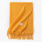 Pure Color Artificial Cashmere Scarf Women's Winter High-grade Shawl - DanaFashionstore