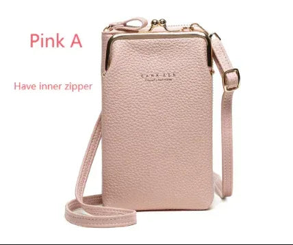 Fashion Lychee Pattern Solid Color Diagonal Shoulder Bag - DanaFashionstore