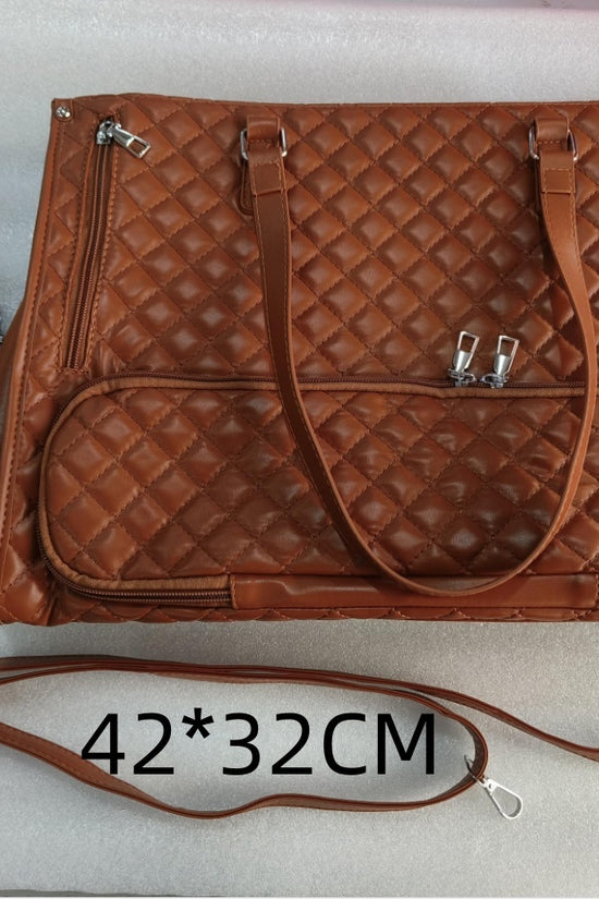 Fashionable Lunch Tote Bag Women's Thermal Insulation Lunch Box Leak-proof Crossbody Computer Storage Bag Quilted Large Capacity Handbag With Purse