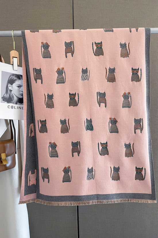 Fashion Artificial Cashmere Scarf Female Winter Korean Style Versatile Student Thickened Scarf Dual-purpose Shawl Outer Match