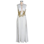 Women's Fashion Deep V High Slit Large Swing Floor Long Dress