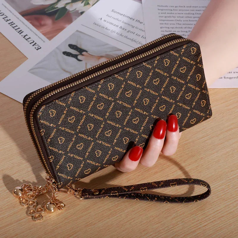 Women's Hand Holding Casual Double Zip Large-capacity Wallet - DanaFashionstore