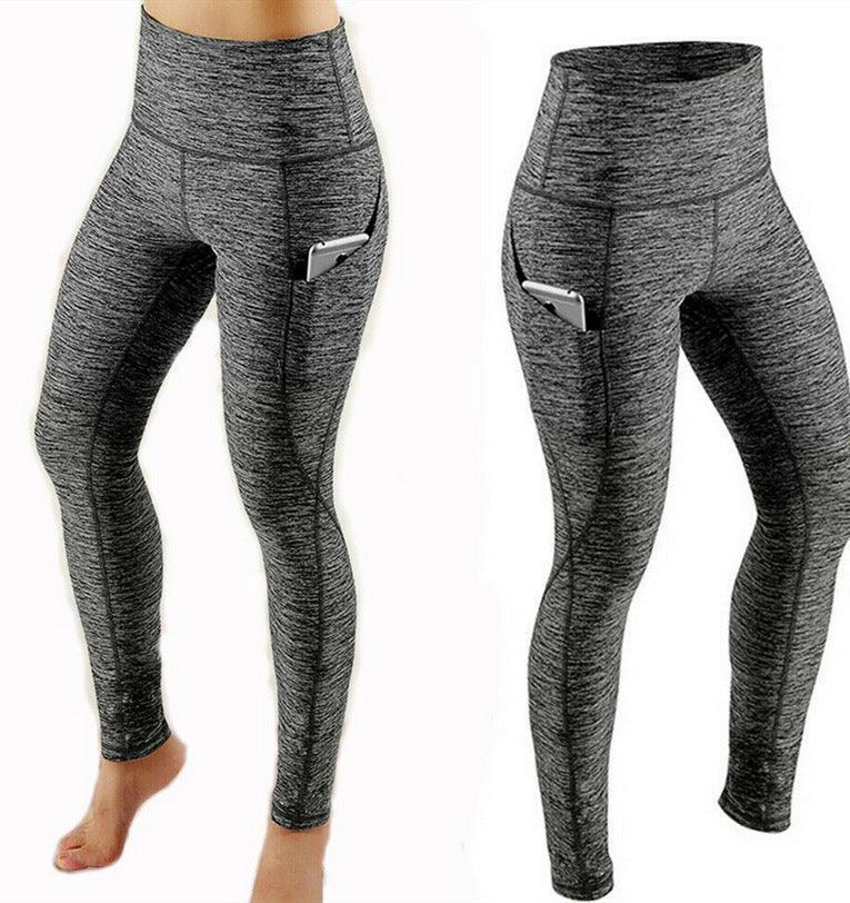 Women Compression Skinny Fitness Leggings Women Stretch Sportswear Casual Leggings Pants with Pocket - DanaFashionstore