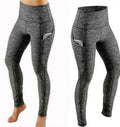 Women Compression Skinny Fitness Leggings Women Stretch Sportswear Casual Leggings Pants with Pocket - DanaFashionstore
