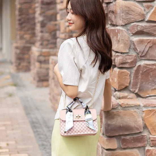 Street Trendy One-shoulder Fashion Printed Silk Scarf Diagonal Bag - DanaFashionstore