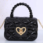 Plastic Transparent Jelly Mini Love Handbag - DanaFashionstore