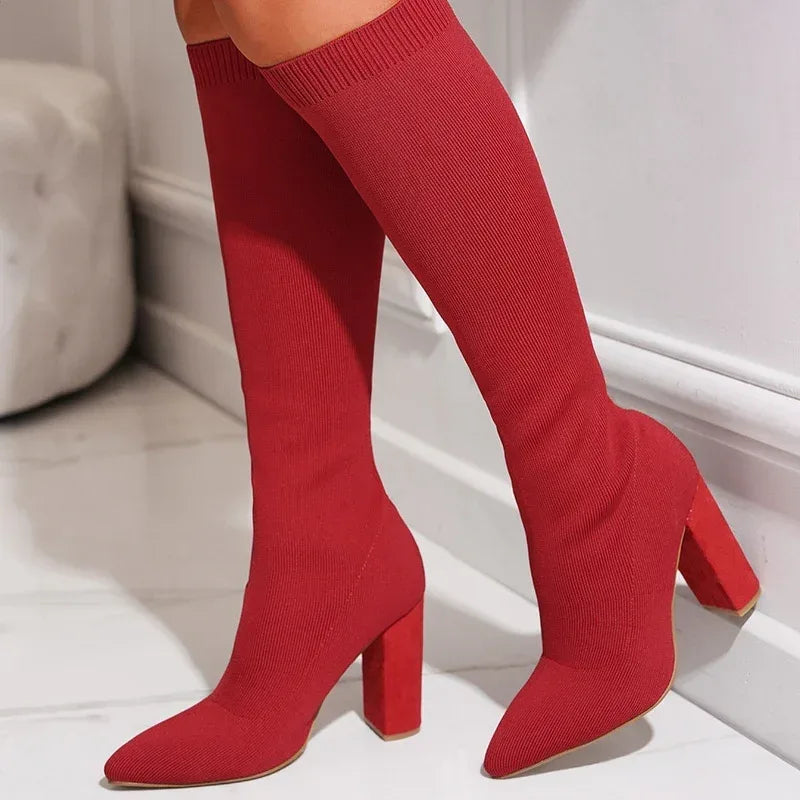 Women's Fashion Personalized Solid Color Boots - DanaFashionstore