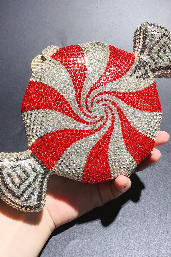 Women's Diamond Candy Shape Crystal Diamond Clutch - Dana Fashion