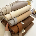 Double-sided Artificial Cashmere Scarf Women's Winter Warm Couple - DanaFashionstore
